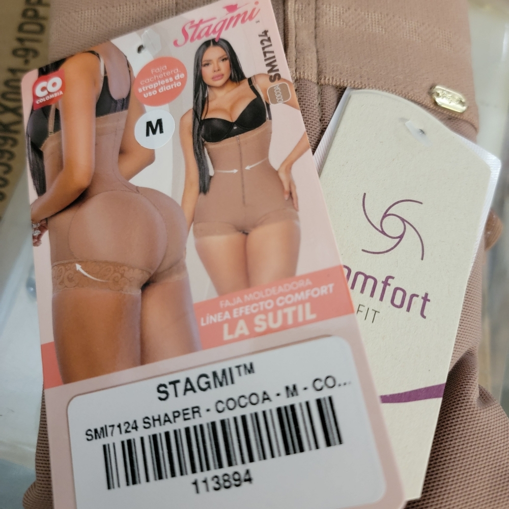 Stagmi SMI7124 XS Colombianas Womens Best Faja Bodysuit BBL Effect Girdle NEW!
